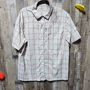 Mountain Hardwear Grey Plaid Outdoor Utility Button Down Shirt